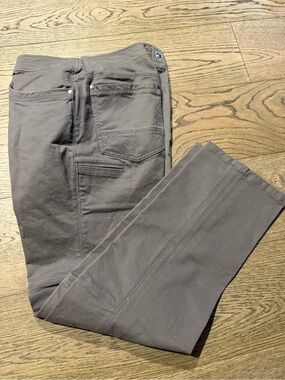 Kuhl Men's Gray Saddle stitched Jeans NWNT 34 x32